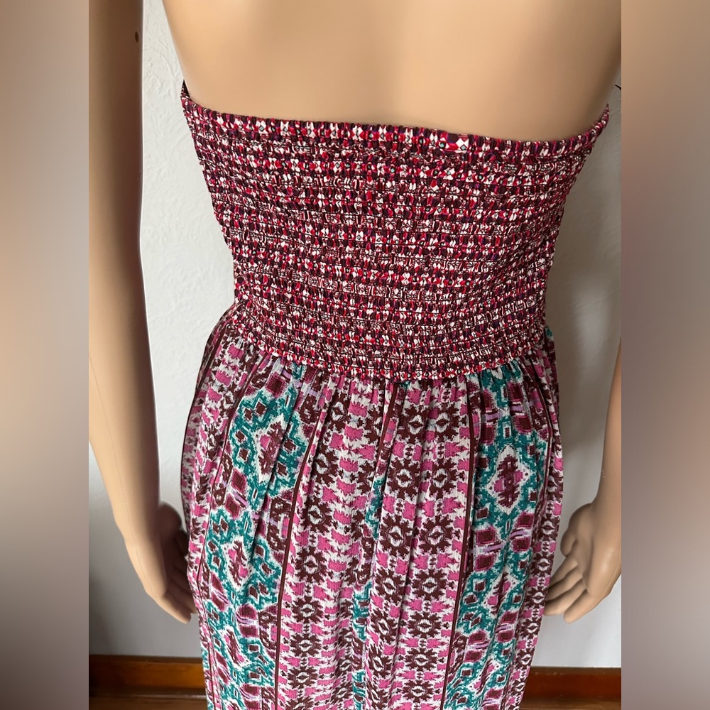 Cute Multi colored sun tube maxi dress size small - Picture 15 of 16
